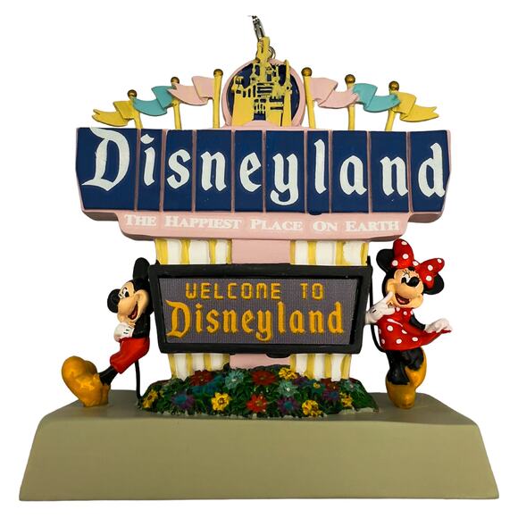 Disney Parks Welcome to Disneyland Sign Magic Light-Up Sketchbook Ornament NWT - Picture 3 of 8